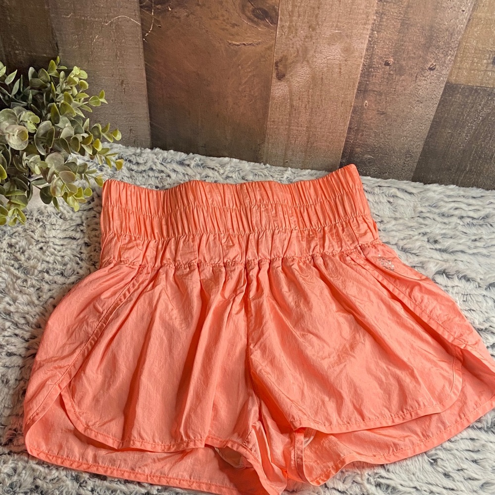 Chic High Waist Coral Women's Shorts